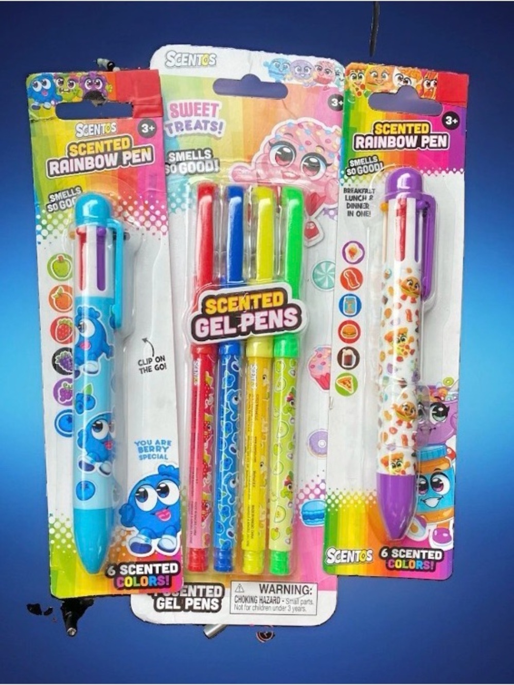 NEW Scentos Scented Pen Bundle✨ Rainbow Multi-Pens & Sweet Treats Neon Gel Pens